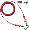 BV cable duro extra largo para atar perros de hasta 125 libras, 30 pies - BESTMASCOTA.COM