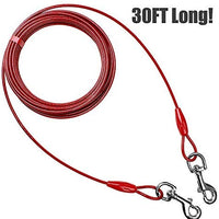 BV cable duro extra largo para atar perros de hasta 125 libras, 30 pies - BESTMASCOTA.COM