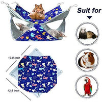 FULUE Ferret Rat Hamaca cama, Ferret Nation Jaula Accesorios Kit Set Staff House y Hideouts Cueva para Guinea Pig hurón - BESTMASCOTA.COM