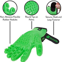 HandsOn - Guantes de aseo para mascotas patentados #1 clasificados, premios ganadores de cobertura, baño y removedor de pelo, cepillo suave para gatos - BESTMASCOTA.COM