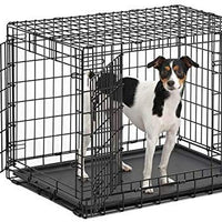 Jaula para perros Midwest Homes for Pets Ultima Pro, serie profesional, resistente, puerta doble extrafuerte, plegable, con panel divisor, bases para proteger el suelo, bandeja de plástico a prueba de fugas - BESTMASCOTA.COM