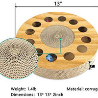 LECWAY Puzzles para Gatos Rompecabezas Juguete de Gato Interactivo Juguete de Gato Juguete de Tratamiento para Gato Pelota Juguete de Juguete Interactivo Rascador de Gato Pelota Rascador de Gato 13" - BESTMASCOTA.COM