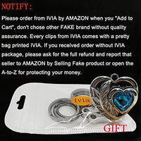 IVIA - Clips para etiquetas de perro, múltiples tamaños de acero inoxidable 304, clip rápido con anillos/fácil cambio de identificación para mascotas para collares y arneses. - BESTMASCOTA.COM