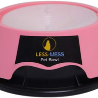 Less Mess Pet Bowl - Sin goteo, antigolpes, a prueba de derrames, antideslizante - Agua o comida + Ideal para perros, cachorros, gatos y razas pequeñas o grandes - Mantenga el agua fresca - BESTMASCOTA.COM