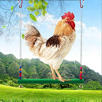 GABraden - Columpio de pollo natural esmerilado de madera colorida para gallinas, hecho a mano, juguete para pájaros, loros, gallinas, guacamayos, accesorios para gallineros - BESTMASCOTA.COM