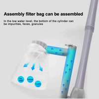 Upettools - Limpiador de grava para acuario, eléctrico, automático, extraíble, cambio de agua, filtro de arena y algas, 110 V/28 W - BESTMASCOTA.COM