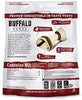 Buffalo Gama de cuero crudo, bocadillos para perros | saludables, alimentados con hierba, Buffalo Jerky crudo, escondite masticables | sabor ahumado de nogal - BESTMASCOTA.COM