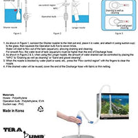 TERAPUMP - Boquilla larga para limpiar acuarios y estanques de peces, cambiador de agua, controlador de flujo sin BPA - BESTMASCOTA.COM