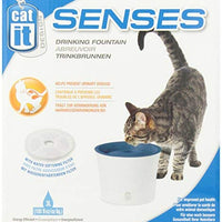 Bebedero con diseño sensorial de Catit con cartucho suavizante de agua, 101 onzas líquidas - BESTMASCOTA.COM