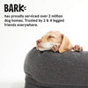 BarkBox - Cama de espuma viscoelástica para perro, alivio de articulaciones ortopédicas de felpa, 2 – 1 caja o cama de almohada, lavable a máquina + funda extraíble; forro impermeable, incluye juguete chirriador - BESTMASCOTA.COM