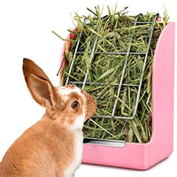 STKYGOOD - Comedero para conejos, conejos, conejos, conejillos de indias, heno, comedero de heno con chinchilla de plástico - BESTMASCOTA.COM
