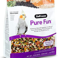 ZuPreem - Alimento para pájaros medianos para aves de amor, quakers, pequeños conorios y cacatúas | potente mezcla de verduras, pellets de mezcla de frutas naturales, frutas y semillas - BESTMASCOTA.COM