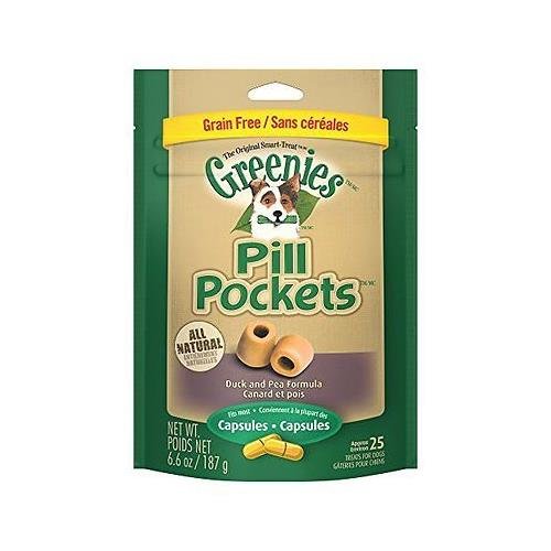 GREENIES Pill Pockets Natural Dog Treats, Capsule Size, Duck & Pea Flavor - BESTMASCOTA.COM