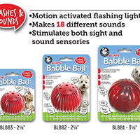 Juguete interactivo para perro Pet Qwerks Blinky Babble Ball, parpadea y habla cuando se toca - BESTMASCOTA.COM