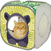 Kitty City Jungle Cat Cube Combo, Cubo plegable para gato, cama para gato, túnel, juguetes para gatos - BESTMASCOTA.COM