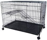 YML 2 Level Black Small Animal Cage - BESTMASCOTA.COM