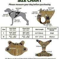 Rabbitgoo Tactical Dog Harness Vest Large with Handle, Military Working Dog Molle Vest with Metal Buckles & Loop Panels, No-Pull Adjustable Training Harness with Leash Clips for Walking Hiking Hunting - BESTMASCOTA.COM