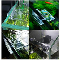 Bornfeel Aquarium Lid Clips 24 Pack Fish Tank Glass Clips 6mm 8mm Rimless Aquarium Cover Holder Clamps Clear Acrylic - BESTMASCOTA.COM