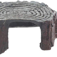 Emours Tree Stump Turtle Hideout Resina Basking Rocks Bearted Dragon Accessories Reptile Amphibian Fish Tank Decor Small - BESTMASCOTA.COM