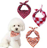 Paquete de 8 bandanas para perro y bufanda para perro, pañuelo triangular para mascotas, lavable, reversible, estampado a cuadros, pañuelo para mascotas y perros - BESTMASCOTA.COM