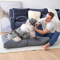 Cama para perros de Petsure M/L/XL para perros pequeños, medianos, grandes y gatos – Colchón de tela Oxford resistente al agua – Ideal para coches, jaulas de perros o camas elevadas para perros, cama elástica para perro – Gris - BESTMASCOTA.COM