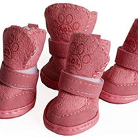 URBEST botas para perros con velcro, 2 pares, color marrón - BESTMASCOTA.COM