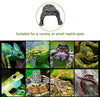 OMEM Reptil Hiding Grande Cueva Hábitat Decorativo Resina Mascota Nido Tortuga Lizard Dedicado Avanzado Cueva Refugio - BESTMASCOTA.COM