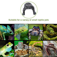 OMEM Reptil Hiding Grande Cueva Hábitat Decorativo Resina Mascota Nido Tortuga Lizard Dedicado Avanzado Cueva Refugio - BESTMASCOTA.COM