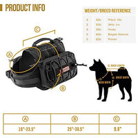 OneTigris – Mochila para perro de viaje de camping senderismo para perro mediano y grande - BESTMASCOTA.COM