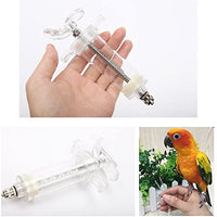 Comidox - Jeringa reutilizable para alimentación de pájaros, material de plástico y plexiglás, leche para pájaros jóvenes o medicamentos para la alimentación de pájaros enfermos con manguera de 0.079 in, 0.118 in, 0.157 in - BESTMASCOTA.COM