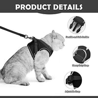 Arnés ajustable para mascotas, gato, gato, gato, gatito, arnés para caminar, chaleco de malla suave con tiras reflectantes, arnés para perros y gatos pequeños - BESTMASCOTA.COM