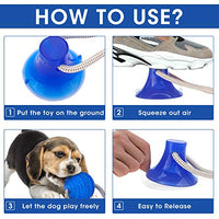 Juguete para morder Molar de GOCHANGE, cuerda interactiva multifunción, juguete de goma para masticar con ventosa para masticar, limpieza de dientes, apto para perros y gatos - BESTMASCOTA.COM