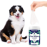 Petpost | Toallitas para patas para perros – Limpia y calma las patas de perro picante – 70 almohadillas de algodón ultra suaves y grandes en aceite de coco, aceite de jojoba y limpiador de aloe - BESTMASCOTA.COM