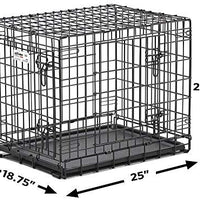 Jaula para perros Midwest Homes for Pets Ultima Pro, serie profesional, resistente, puerta doble extrafuerte, plegable, con panel divisor, bases para proteger el suelo, bandeja de plástico a prueba de fugas - BESTMASCOTA.COM