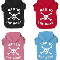 EXPAWLORER sudadera de forro polar para perro/gato con capucha, con estampa de calavera y frase. - BESTMASCOTA.COM