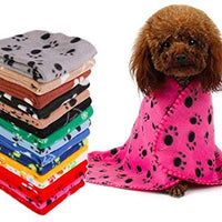 Lovely Pet Huellas de forro polar mantas para perros gatos animales - BESTMASCOTA.COM