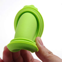 Juego de 3 tapas universales de silicona para comida de perros y gatos, 1 para 3 tamaños estándar sin BPA y lavavajillas, azul, verde y rosa - BESTMASCOTA.COM