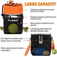 Bolsa de entrenamiento para perros pequeños a grandes, bolsa de entrenamiento para perros pequeños y grandes, bolsa de regalo para bocadillos para entrenamiento de recompensa, caminar, clip de metal, cinturón de cintura, correa de hombro, dispensador de b - BESTMASCOTA.COM