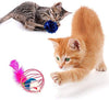 upsimples Cat Toys Including Cat Teaser Wand Interactive Feather Toy Fluffy Mouse Mylar Crinkle Balls Catnip Pillow for Kitten Kitty - BESTMASCOTA.COM