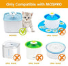 MOSPRO - Filtros de repuesto de carbono para fuente de mascotas, 6 paquetes de filtros de tecnología de carbono concentrado para dispensador automático de agua de flores Mospro para gatos y perros - BESTMASCOTA.COM