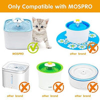 MOSPRO - Filtros de repuesto de carbono para fuente de mascotas, 6 paquetes de filtros de tecnología de carbono concentrado para dispensador automático de agua de flores Mospro para gatos y perros - BESTMASCOTA.COM