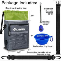 Bolsa de entrenamiento para perros pequeños a grandes, bolsa de entrenamiento para perros pequeños y grandes, bolsa de regalo para bocadillos para entrenamiento de recompensa, caminar, clip de metal, cinturón de cintura, correa de hombro, dispensador de b - BESTMASCOTA.COM