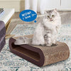 ScratchMe Cat Scratcher Cardboard Lounge Bed, Cat Scratching Post with Catnip - BESTMASCOTA.COM