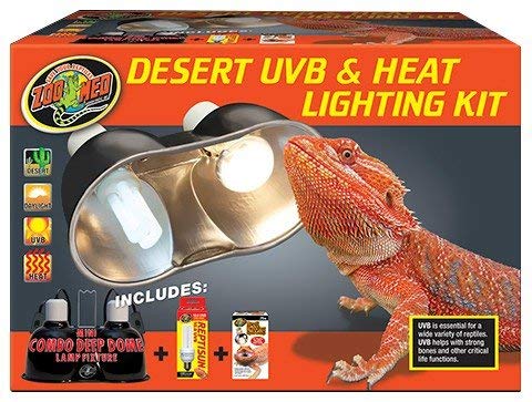 Zoo Med Desert UVB & Heat Lighting Dual Kit - BESTMASCOTA.COM