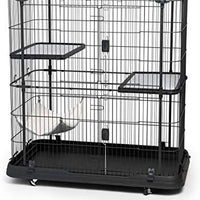 Prevue Pet Products Premium / Deluxe Cat Home, Negro - BESTMASCOTA.COM