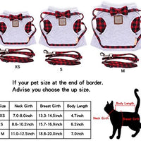 Cat Harness and Leash Set, Leash Adjustable Comfortable Soft Harness Jacket Vest, for Cats Puppy Safety Walk/Run - BESTMASCOTA.COM