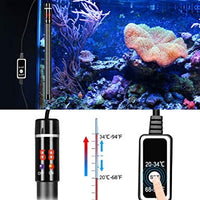 Calentador de acuario, calentador sumergible para tanque de peces con sistema de termostato de tubo de titanio, juego digital LED y mando a distancia para tanque de 50-80 galones - BESTMASCOTA.COM