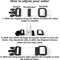 Collar de perro personalizado de Buttonsmith – Impresión permanente resistente a la decoloración, hebilla de grado militar resistente al óxido, resistente a olores y moho, elección de 5 tamaños, fabricado en los Estados Unidos - BESTMASCOTA.COM