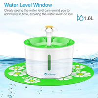 isYoung Fuente para gato, 1,6 L, fuente automática de agua para mascotas, dispensador de agua para mascotas, fuente de cuidado de la salud para perros y gatos y fuente higiénica para perros - BESTMASCOTA.COM