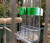 hypeety comida para pájaros dispensador de agua 2 pc alimentador de mascotas y taza de agua 6.8 fl oz/7.05 oz transparente jaula de pájaros alimentador para pájaros periquitos pequeño pájaro (color al azar & Pack de 2) - BESTMASCOTA.COM